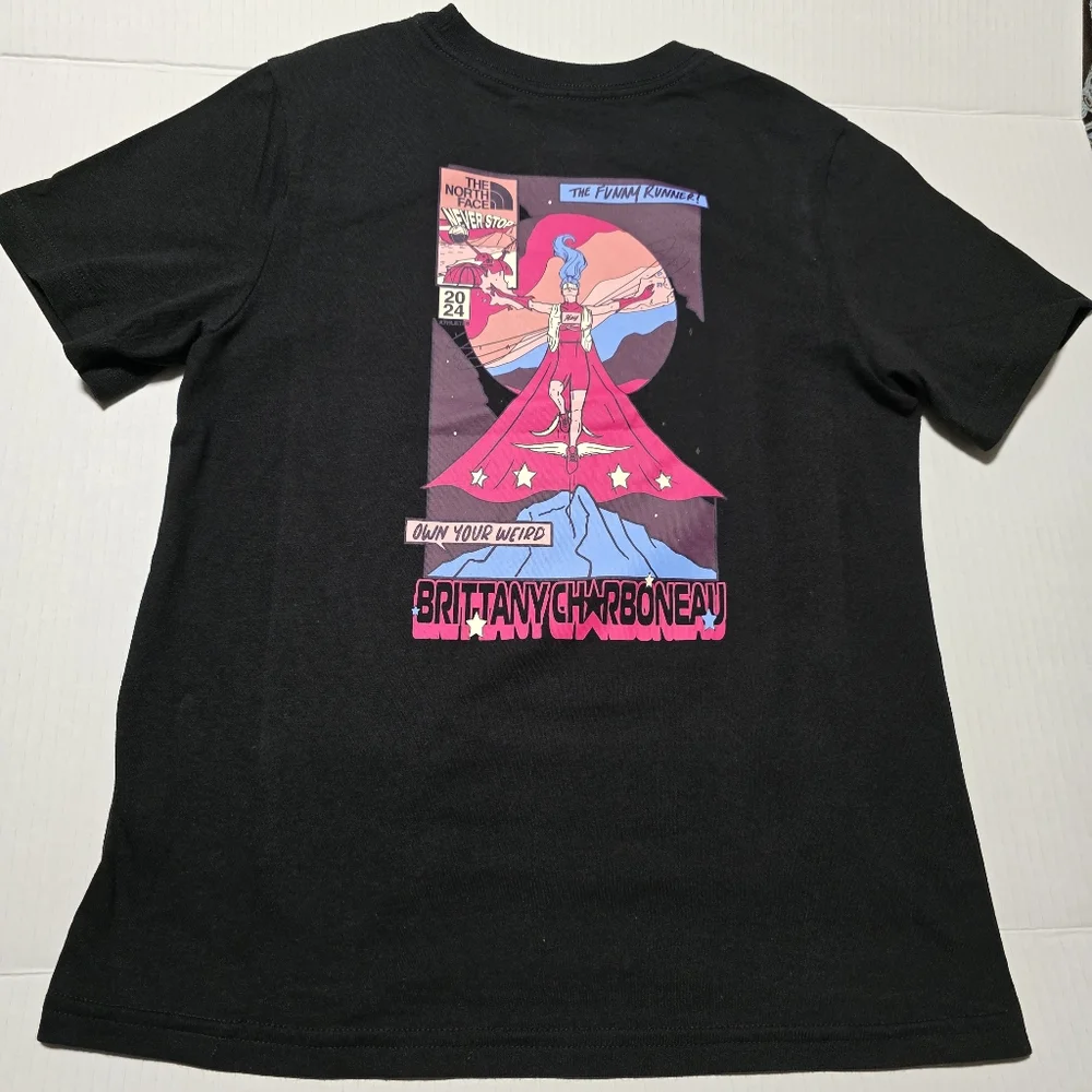 NWT The North Face Cotton Boys Graphic Tee NF0A8B1J4O91-M Black Size M (10) - Picture 5 of 10
